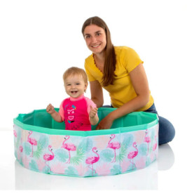Splash & Fun Fix Pool Flamingo 80 cm, faltbar, mit Tasche