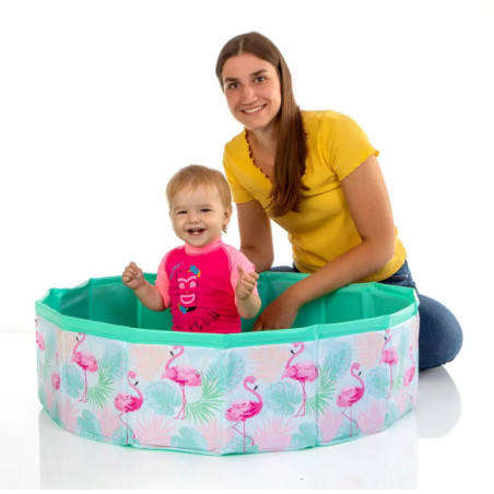 Splash & Fun Fix Pool Flamingo 80 cm, faltbar, mit Tasche