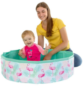 Splash & Fun Fix Pool Flamingo 80 cm, faltbar, mit Tasche