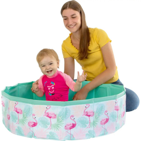 Splash & Fun Fix Pool Flamingo 80 cm, faltbar, mit Tasche