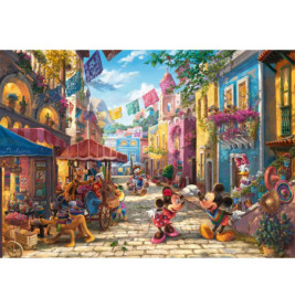 Puzzle Thomas Kinkade Disney, Mickey & Minnie in Mexico 6000Teile
