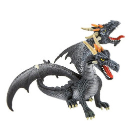 Bullyland Drache mit 2 Köpfen, schwarz, ab 3 Jahren.