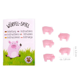 Schweinchen - Würfelspiel 5er Set