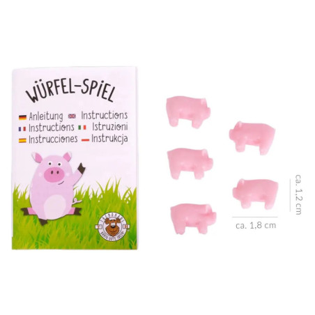 Schweinchen - Würfelspiel 5er Set