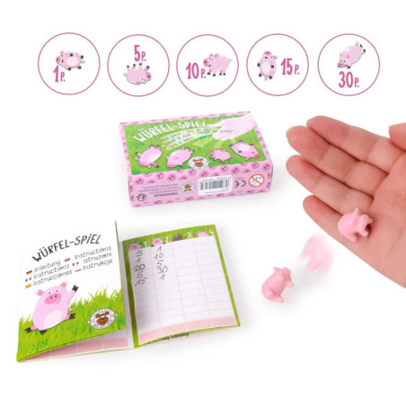 Schweinchen - Würfelspiel 5er Set