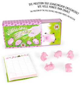 Schweinchen - Würfelspiel 5er Set