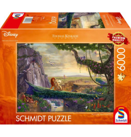Schmidt Puzzle, 2000 Teile: Disneys Der König der Löwen mit Artwork von Thomas Kinkade Studios.