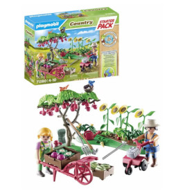 PLAYMOBIL 71380 Starter Pack Bauernhof Gemüsegarten