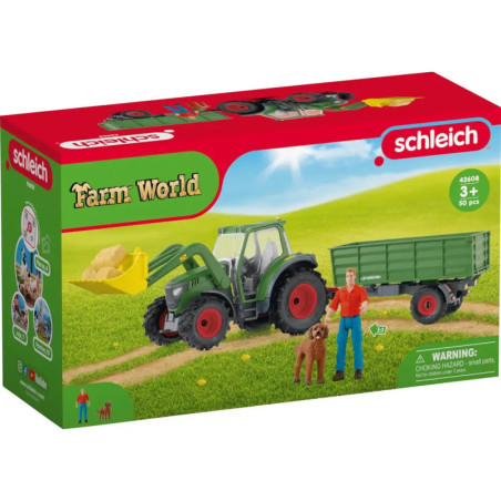 schleich® FARM WORLD 42608 Traktor mit Anhänger