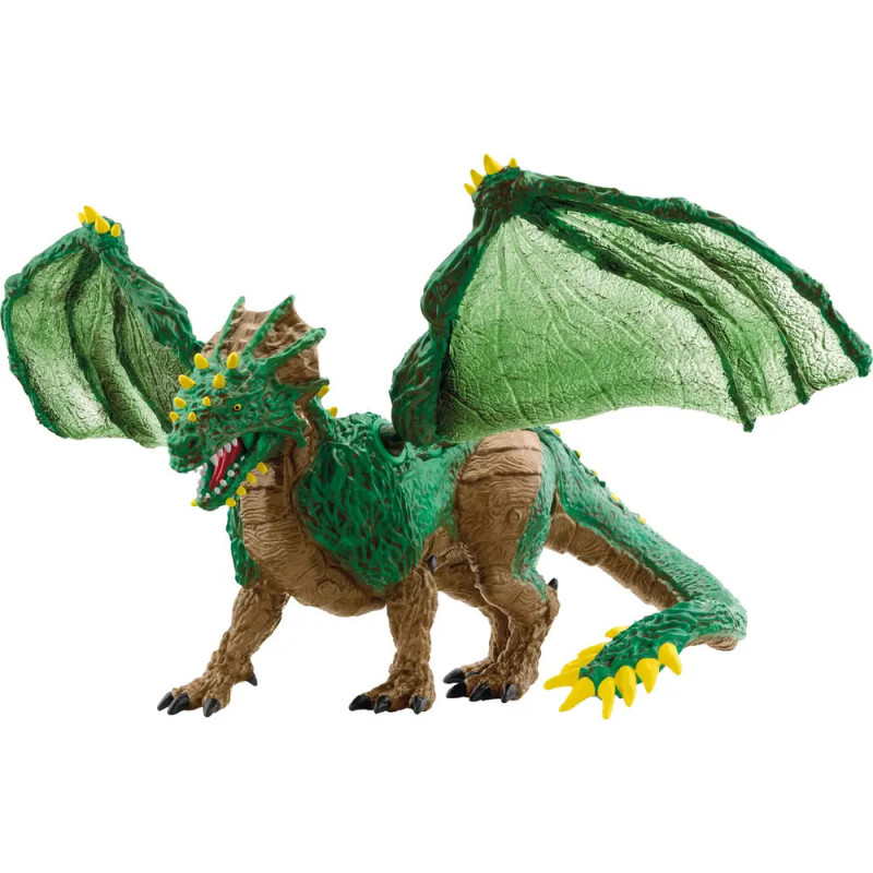 Ein grünes und braunes Drachenspielzeug. Ein grünes und braunes Drachenspielzeug.