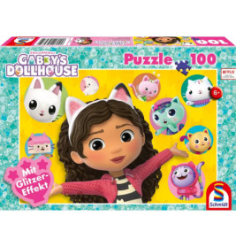 Puzzle Gabby's Dollhouse Gabby und ihre Freunde 100Teile