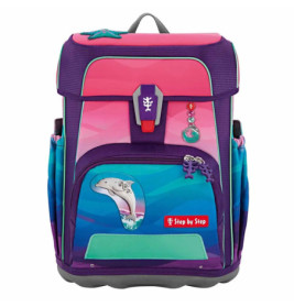 CLOUD OCEAN Schulranzen-Set Dolphin Lana, 5-teilig