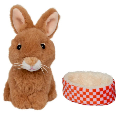 Kaninchen Rosi im Korb - Lustige Tierparade