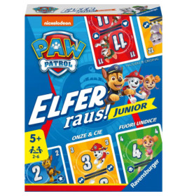 Ravensburger 20953 PAW Patrol Elfer raus! Junior - Einfaches Kartenspiel für 2-6 Spieler ab 5 Jahren