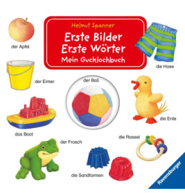 Ravenburger 41879 Erste Bilder - Erste Wörter: Mein Gucklochbuch Pappbilderbuch über 5 Euro