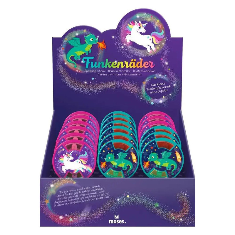 Funkenraeder Einhorn & Drache