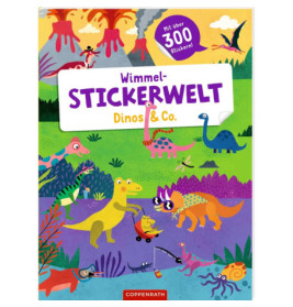 Wimmel-Stickerwelt: Dinos & Co.