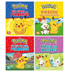 Nelson Mini-Bücher: Pokémon: Pikachu 1-4 sortiert ( 1 Stück)