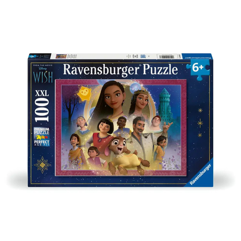 Ravensburger Wish Puzzle, 100 Teile, mit Figuren aus dem Animationsfilm, geeignet für Kinder ab 6 Jahren.