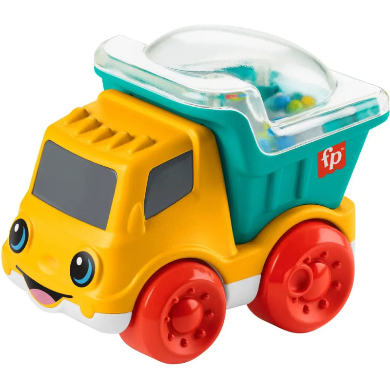 Fisher-Price Spielzeugfahrzeuge zum Schieben mit feinmotorische Aktivitäten für Babys, Stile können abweichen