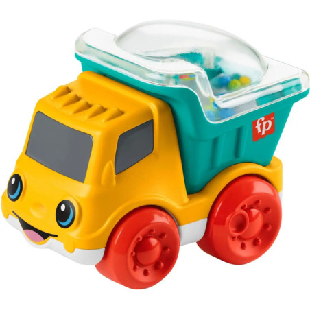 Fisher-Price Spielzeugfahrzeuge zum Schieben mit feinmotorische Aktivitäten für Babys, Stile können abweichen