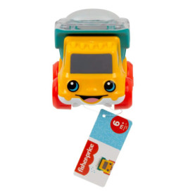 Fisher-Price Spielzeugfahrzeuge zum Schieben mit feinmotorische Aktivitäten für Babys, Stile können abweichen