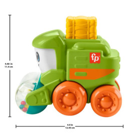 Fisher-Price Spielzeugfahrzeuge zum Schieben mit feinmotorische Aktivitäten für Babys, Stile können abweichen