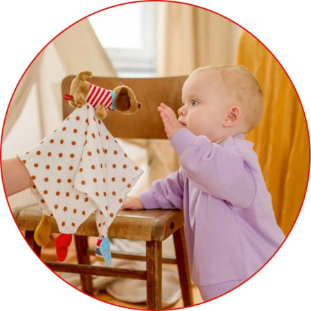 Schnuffeltuch Dackel mit Mulltuch - BabyGlück