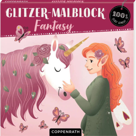 Glitzer-Malblock: Fantasy (100% selbst gemacht) Glitzer-Malblock: Fantasy (100% selbst gemacht)