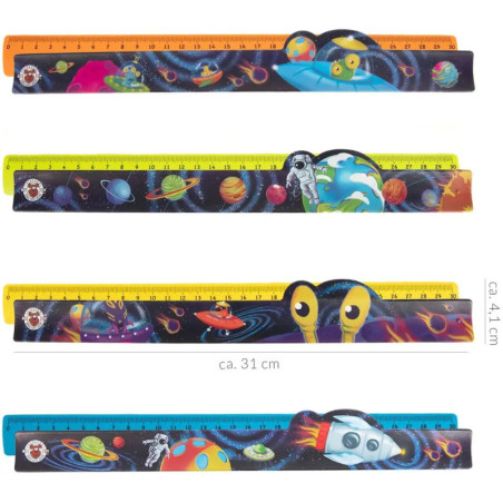 SPACE SNAP-IT LINEALE 30CM, sortiert (1Stück)