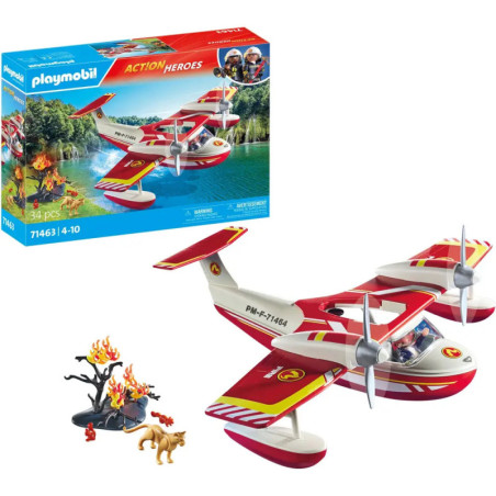 PLAYMOBIL 71463 Feuerwehrflugzeug mit Löschfunktion