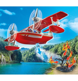 PLAYMOBIL 71463 Feuerwehrflugzeug mit Löschfunktion