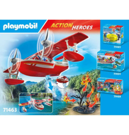 PLAYMOBIL 71463 Feuerwehrflugzeug mit Löschfunktion
