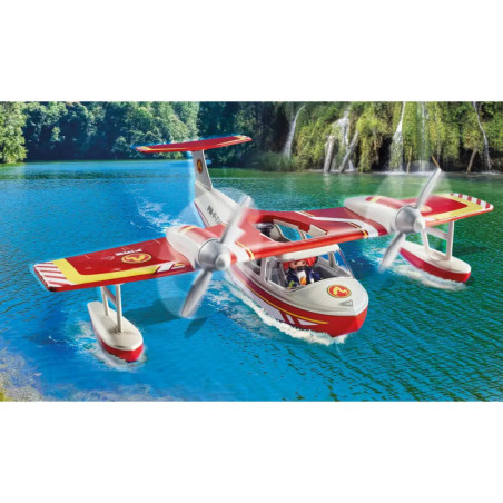 PLAYMOBIL 71463 Feuerwehrflugzeug mit Löschfunktion