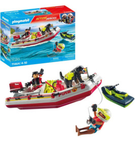 PLAYMOBIL 71464 Feuerwehrboot mit Aqua Scooter