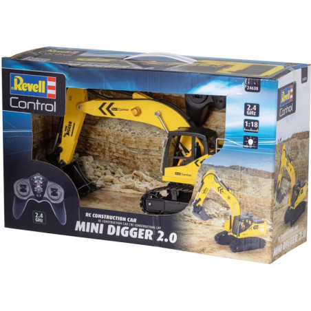 RC Construction Vehicle Mini Digger, Revell Control Ferngesteuertes Auto RC Construction Vehicle Mini Digger, Revell Control Ferngesteuertes Auto