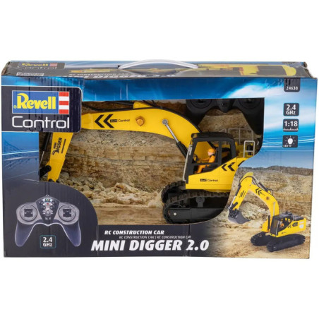 RC Construction Vehicle Mini Digger, Revell Control Ferngesteuertes Auto RC Construction Vehicle Mini Digger, Revell Control Ferngesteuertes Auto