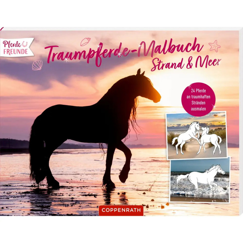 Traumpferde-Malbuch: Strand & Meer - Pferdefreunde