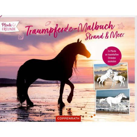 Traumpferde-Malbuch: Strand & Meer - Pferdefreunde