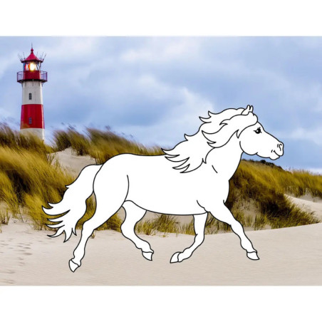 Traumpferde-Malbuch: Strand & Meer - Pferdefreunde