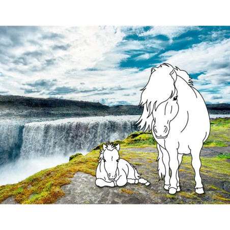 Traumpferde-Malbuch: Wilde Natur - Pferdefreunde