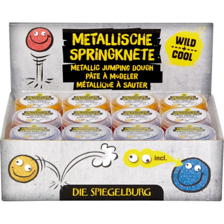 Metallische Springknete - Wild+Cool, sortiert (1 Stück)
