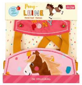 Buntes Kinder-Pferdehalfter mit Comic-Pony und deutscher Aufschrift auf der Verpackung.