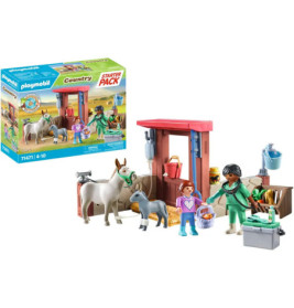 PLAYMOBIL 71471 Tierarzteinsatz bei den Eseln