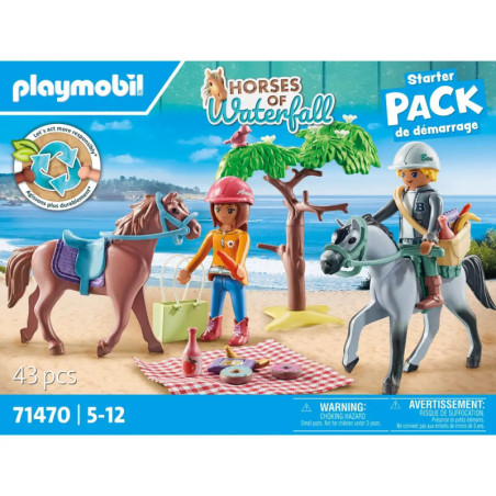 PLAYMOBIL 71470 Reitausflug an den Strand mit Amelia und Ben