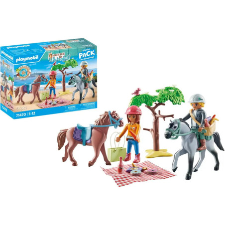 PLAYMOBIL 71470 Reitausflug an den Strand mit Amelia und Ben
