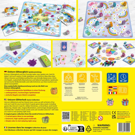 HABA Einhorn Glitzerglück – Spielesammlung