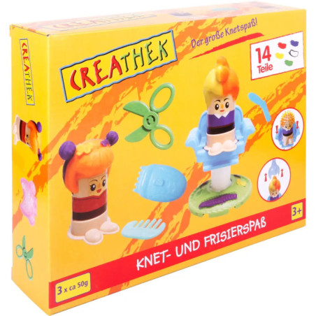 Creathek Knet- und Frisierspaß, 14 Teile Creathek Knet- und Frisierspaß, 14 Teile