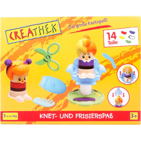 Creathek Knet- und Frisierspaß, 14 Teile Creathek Knet- und Frisierspaß, 14 Teile