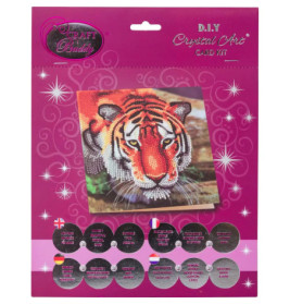 Crystal Art Tiger 18x18cm